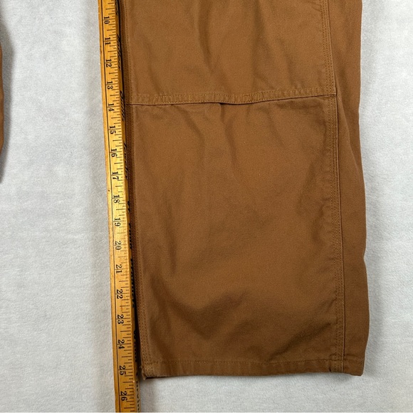 Carhartt bib overalls Work tan brown duck 14 kids boys ox8603-b pants coverall - Picture 7 of 10